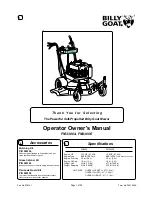 Preview for 1 page of Billy Goat FM3300 Operator Owner'S Manual