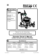 Billy Goat FM3300IN, FM3300INE Operator Owner'S Manual предпросмотр