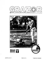 Предварительный просмотр 3 страницы Billy Goat Grazor GZ400H Operator'S Manual