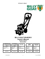 Billy Goat GZ401H Owner'S Manual preview