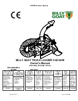 Billy Goat HTR1803V Owner'S Manual preview