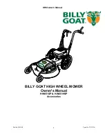 Предварительный просмотр 1 страницы Billy Goat HW651HSP Owner'S Manual