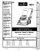 Предварительный просмотр 1 страницы Billy Goat KD502H Operator Owner'S Manual