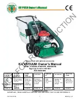 Предварительный просмотр 1 страницы Billy Goat KV650H Owner'S Manual