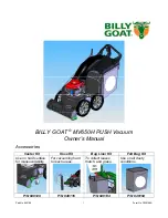 Billy Goat MV650H PUSH Owner'S Manual preview