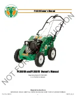 Предварительный просмотр 1 страницы Billy Goat PL1801 Owner'S Manual