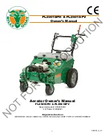 Предварительный просмотр 1 страницы Billy Goat PL2501SPH Owner'S Manual