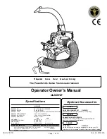 Предварительный просмотр 1 страницы Billy Goat QL2000VE Operator Owner'S Manual