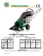 Billy Goat QV PUSH Operator'S Manual предпросмотр