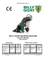 Предварительный просмотр 1 страницы Billy Goat QV550 Owner'S Manual