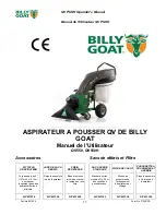 Предварительный просмотр 13 страницы Billy Goat QV550 Owner'S Manual