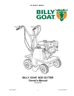 Billy Goat SC121H Owner'S Manual preview