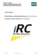 Предварительный просмотр 1 страницы Bilstein iRC ridecontrol Mounting Instruction And Manual