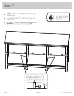 Предварительный просмотр 22 страницы Bilt Entertainment Credenza 421192 Manual