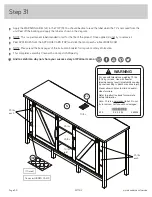 Предварительный просмотр 36 страницы Bilt Entertainment Credenza 421192 Manual