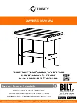 Bilt Trinity ECOSTORAGE THBBR-3105 Owner'S Manual предпросмотр