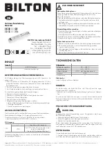 BILTON ECO LT40 Original Instruction Manual предпросмотр