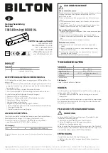 BILTON PSU 60 Original Instruction Manual предпросмотр