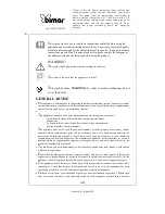 Bimar BIS501 User Manual предпросмотр