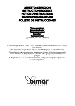 Bimar HC506 Instruction Booklet preview