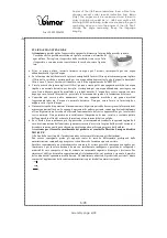 Preview for 6 page of Bimar HI-PET PFC1 Instruction Booklet