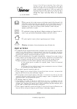 Preview for 12 page of Bimar HI-PET PFC1 Instruction Booklet