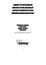 Bimar HM773AF Instruction Booklet предпросмотр