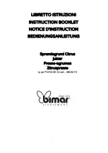 Preview for 1 page of Bimar J8882H Instruction Booklet