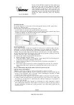 Preview for 14 page of Bimar Murano S600.EU Instruction Booklet