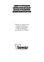 Bimar PMS350 Instruction Booklet предпросмотр