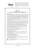 Preview for 6 page of Bimar PTC-2006 Instruction Booklet