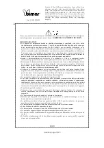 Preview for 10 page of Bimar PTC-2006 Instruction Booklet