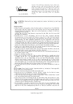 Preview for 15 page of Bimar PTC-2006 Instruction Booklet