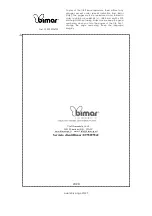 Preview for 20 page of Bimar PTC-2006 Instruction Booklet