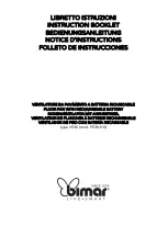 Bimar VS30 Instruction Booklet preview