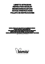 Bimar VS57 Instruction Booklet preview