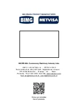 Preview for 20 page of BIMG CUT4110M604 Instruction Manual