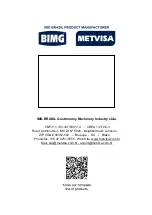 Предварительный просмотр 22 страницы BIMG METVISA FG3D Instruction Manual