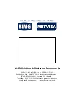 Preview for 24 page of BIMG METVISA LQL.19 Series Instruction Manual