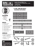 BIN WAREHOUSE 65001/JAN21 Assembly Instructions предпросмотр