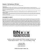 Предварительный просмотр 4 страницы BIN WAREHOUSE 65001/JAN21 Assembly Instructions