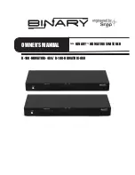 Предварительный просмотр 1 страницы Binary B-100-HDMATRIX-4X4 Owner'S Manual