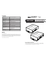 Binary B-200-1CAT-VGA Owner'S Manual preview