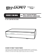 Binary B-200-AVDMATRIX-8X8 Owner'S Manual предпросмотр