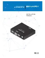 Binary B-240-HDSPLTR-1x2 Installation Manual preview