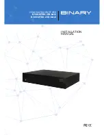 Binary B-500-MTRX-230-16x16 Installation Manual предпросмотр