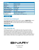 Предварительный просмотр 12 страницы Binary B-520-RX-230-IR Installation Manual