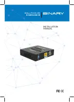 Binary B-540-RX-330-IR Installation Manual предпросмотр