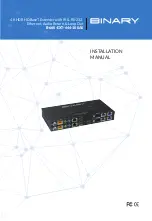 Binary B-660-EXT-444-100AS Installation Manual preview