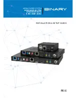 Preview for 1 page of Binary B-900-MOIP-4K-CTRL Installation & Setup Manual